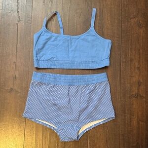 Colsie Blue Polka Dot Pajama Set